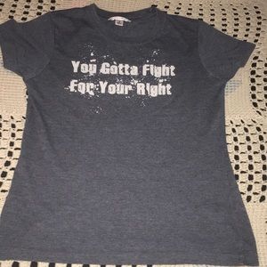 Designed anchor blue shirt